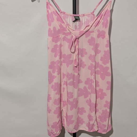 wild fable Dresses & Skirts - Wild Fable Pink Floral Y2K Babydoll Mini Dress with Pockets XS